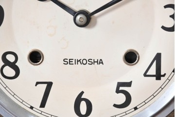 和製ヴィンテージ　昭和中期　精工舎(SEIKOSHA、セイコー)　玉状モールディングがクラシカルな振り子時計　(R-090826)