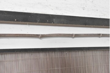 アンティーク建具　昭和初期　竹の横材と帯の透かし彫りを楽しむ夏戸2枚セット　(R-090831)