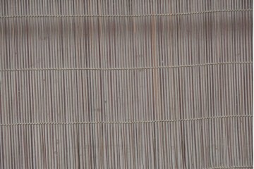 アンティーク建具　昭和初期　竹の横材と帯の透かし彫りを楽しむ夏戸2枚セット　(R-090831)