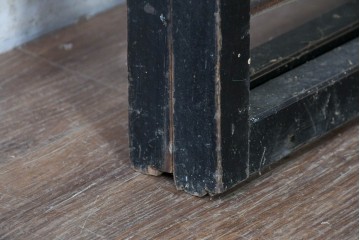 アンティーク建具　昭和初期　竹の横材と帯の透かし彫りを楽しむ夏戸2枚セット　(R-090831)