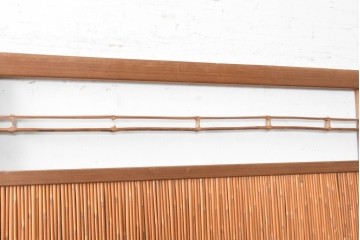 ヴィンテージ建具　昭和中期　涼やかな透け感を楽しめる夏戸4枚セット　(R-090833)