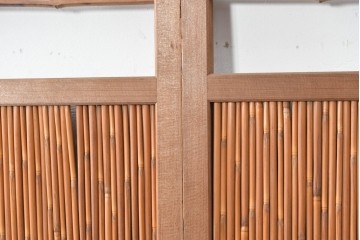 ヴィンテージ建具　昭和中期　涼やかな透け感を楽しめる夏戸4枚セット　(R-090833)