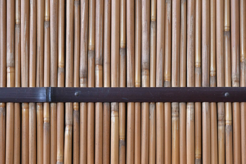 ヴィンテージ建具　昭和中期　涼やかな透け感を楽しめる夏戸4枚セット　(R-090833)