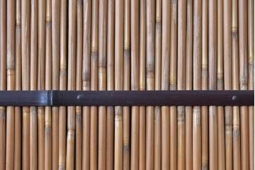 ヴィンテージ建具　昭和中期　涼やかな透け感を楽しめる夏戸4枚セット　(R-090833)