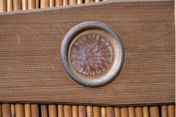 ヴィンテージ建具　昭和中期　涼やかな透け感を楽しめる夏戸4枚セット　(R-090833)