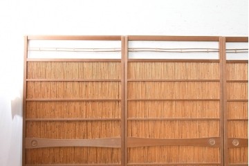 ヴィンテージ建具　昭和中期　涼やかな透け感を楽しめる夏戸4枚セット　(R-090833)