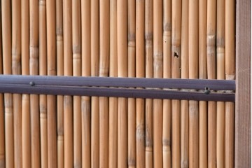 ヴィンテージ建具　昭和中期　涼やかな透け感を楽しめる夏戸2枚セット　(R-090834)