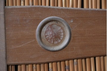 ヴィンテージ建具　昭和中期　涼やかな透け感を楽しめる夏戸2枚セット　(R-090834)