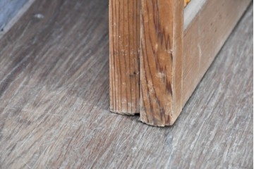 ヴィンテージ建具　昭和中期　涼やかな透け感を楽しめる夏戸2枚セット　(R-090834)