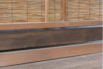 ヴィンテージ建具　昭和中期　素朴な風合いが魅力の夏戸2枚セット　(R-090835)
