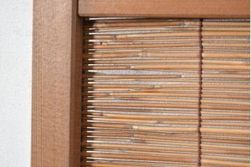 ヴィンテージ建具　昭和中期　素朴な風合いが魅力の夏戸2枚セット　(R-090835)