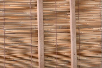 ヴィンテージ建具　昭和中期　素朴な風合いが魅力の夏戸2枚セット　(R-090835)