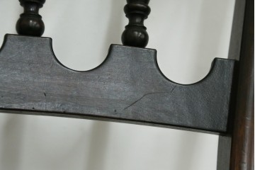 中古　松本民芸家具　背もたれの挽き物加工がお洒落な#49A型ワイコムチェア4脚セット　定価(4脚合計)約42万8千円　(R-090844)