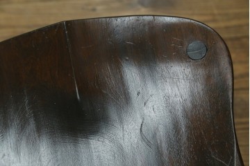 中古　松本民芸家具　背もたれの挽き物加工がお洒落な#49A型ワイコムチェア4脚セット　定価(4脚合計)約42万8千円　(R-090844)