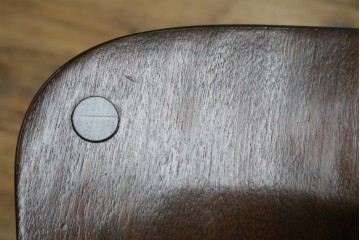 中古　松本民芸家具　背もたれの挽き物加工がお洒落な#49A型ワイコムチェア4脚セット　定価(4脚合計)約42万8千円　(R-090844)