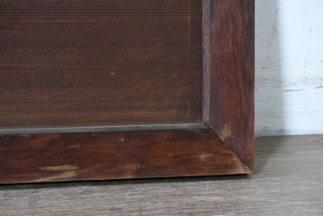 【簡易リペア限定品】　アンティーク建具　昭和初期　雲間を進む龍を透かし彫りで表した欄間2枚セット　(R-090845)