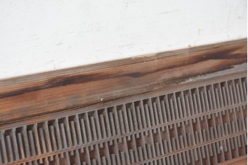 アンティーク建具　大正から昭和初期　規則正しい格子模様が印象的な欄間1枚　(R-090847)