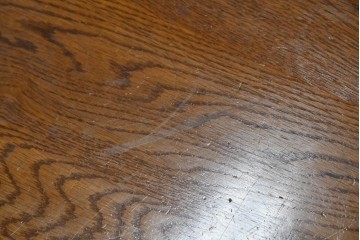 和製ヴィンテージ　昭和後期　ナラ無垢材　木のぬくもりを感じる素朴な座卓　(R-090858)