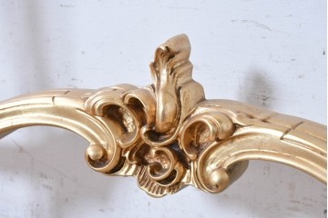 中古　美品　SILIK(シリック)　ロココ調　金彩装飾が華やかなコンソールテーブル　(R-090859)