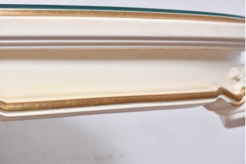 中古　美品　SILIK(シリック)　優美な装飾が目を引くラウンドテーブル　(R-090860)