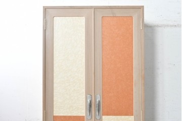 中古　一級技能士 中村和一作　桐材　まるでワードローブのようなモダンな帯箪笥　(R-090869)