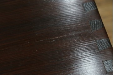 韓国ヴィンテージ　良品　李朝家具　1970年頃　真鍮金具が美しい作りのいい重厚なキャビネット　(R-090875)