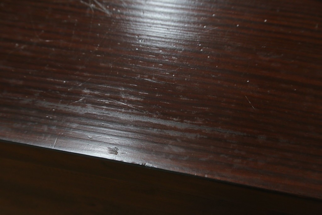 韓国ヴィンテージ　良品　李朝家具　1970年頃　真鍮金具が美しい作りのいい重厚なキャビネット　(R-090875)