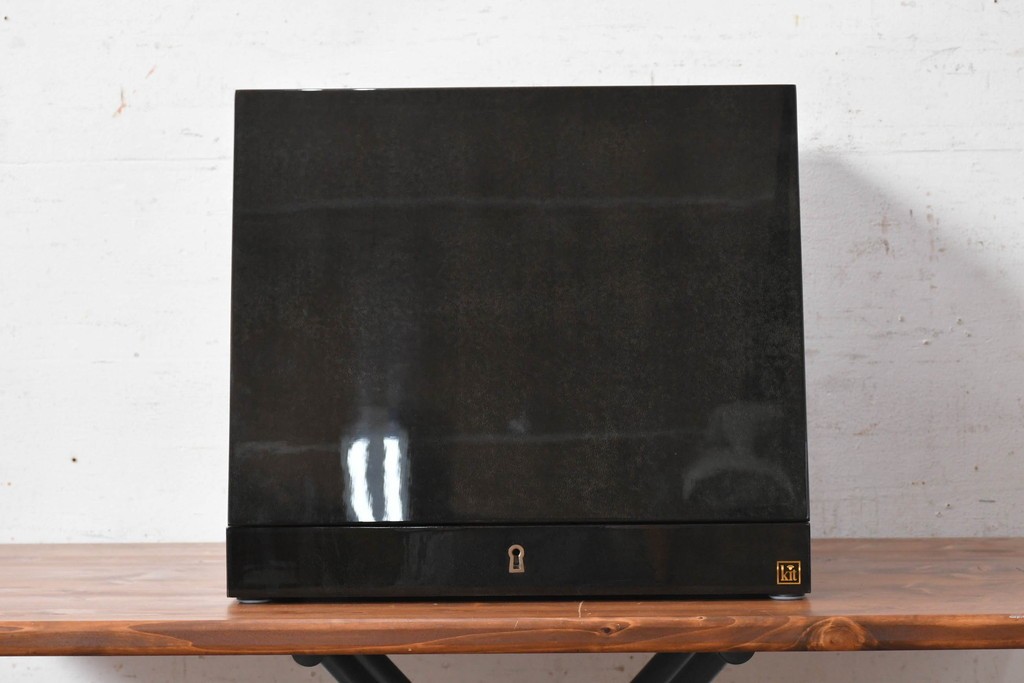 中古　美品　キットファニチュア(KIT FURNITURE)　北谷家具　艶やかな黒色が上品なジュエリーボックス　(R-090877)