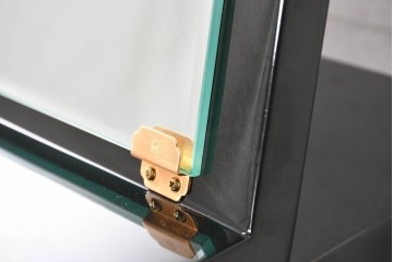 中古　美品　キットファニチュア(KIT FURNITURE)　北谷家具　艶やかな黒色が上品なジュエリーボックス　(R-090877)