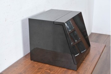 中古　美品　キットファニチュア(KIT FURNITURE)　北谷家具　艶やかな黒色が上品なジュエリーボックス　(R-090877)