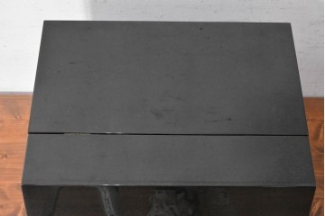 中古　美品　キットファニチュア(KIT FURNITURE)　北谷家具　艶やかな黒色が上品なジュエリーボックス　(R-090877)