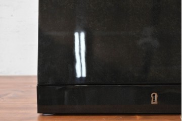 中古　美品　キットファニチュア(KIT FURNITURE)　北谷家具　艶やかな黒色が上品なジュエリーボックス　(R-090877)