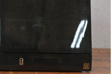 中古　美品　キットファニチュア(KIT FURNITURE)　北谷家具　艶やかな黒色が上品なジュエリーボックス　(R-090877)