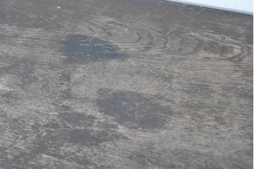 【簡易リペア限定品】　和製アンティーク　昭和初期　ナラ材　9杯の引き出しを備えた重厚な両袖机　(R-090881)