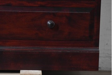 中古　美品　北の匠　山室家具製作所　深みのある色合いが魅力のローチェスト　(R-090885)