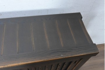 中古　美品　飛騨産業　JAPAN PROVINCIAL(ジャパンプロヴィンシャル)　格子戸の意匠が趣深い帳場箪笥　定価約95万円　(R-090886)