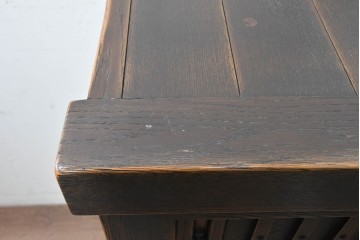 中古　美品　飛騨産業　JAPAN PROVINCIAL(ジャパンプロヴィンシャル)　格子戸の意匠が趣深い帳場箪笥　定価約95万円　(R-090886)