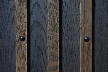 中古　美品　飛騨産業　JAPAN PROVINCIAL(ジャパンプロヴィンシャル)　格子戸の意匠が趣深い帳場箪笥　定価約95万円　(R-090886)