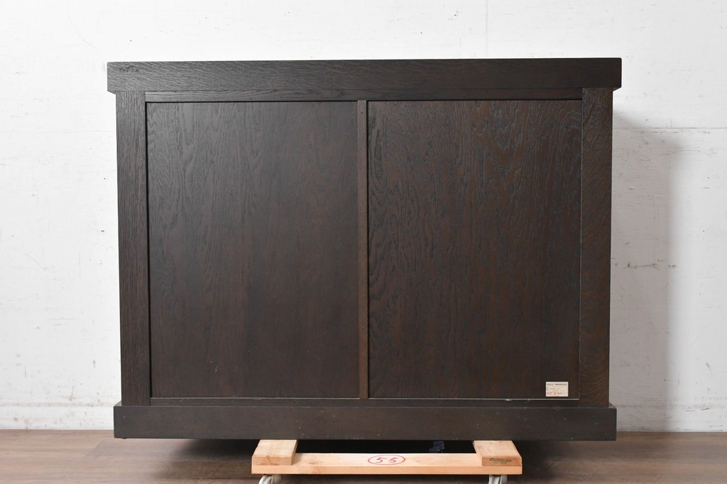 中古　美品　飛騨産業　JAPAN PROVINCIAL(ジャパンプロヴィンシャル)　格子戸の意匠が趣深い帳場箪笥　定価約95万円　(R-090886)