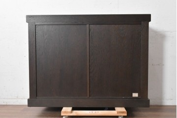 中古　美品　飛騨産業　JAPAN PROVINCIAL(ジャパンプロヴィンシャル)　格子戸の意匠が趣深い帳場箪笥　定価約95万円　(R-090886)