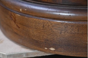 中古　DREXEL HERITAGE(ドレクセルヘリテイジ)　Cameo Classics(キャメオクラシックス)　気品ある曲面フォルムと木目が魅力のキドニーデスク　(R-090887)