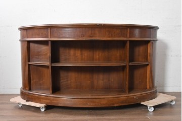 中古　DREXEL HERITAGE(ドレクセルヘリテイジ)　Cameo Classics(キャメオクラシックス)　気品ある曲面フォルムと木目が魅力のキドニーデスク　(R-090887)