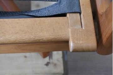 【簡易リペア限定品】　北欧ヴィンテージ　ノルウェー　LIED MOBLER(リードボブラー)　ハイバックと回転式の脚部を備えたリクライニングチェア　※革にダメージ有り　(R-090888)