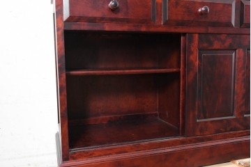 中古　北の匠　山室家具製作所　カバ材　深みのある色合いが魅力の食器棚　(R-090891)