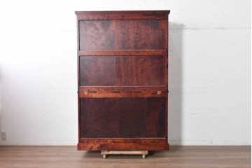 中古　北の匠　山室家具製作所　カバ材　深みのある色合いが魅力の食器棚　(R-090891)