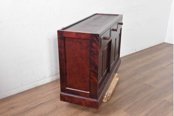 《天板取り付け加工費込み》　中古　北の匠　山室家具製作所　カバ材　深みのある色合いと豊かな木目が魅力のサイドボード　(R-090893)