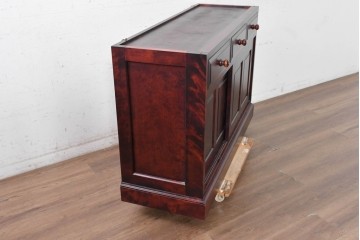 《天板取り付け加工費込み》　中古　北の匠　山室家具製作所　カバ材　深みのある色合いと豊かな木目が魅力のサイドボード　(R-090893)