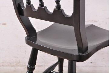 【簡易リペア限定品】　和製ヴィンテージ　昭和中期　松本民芸家具　#49A型ワイコムチェア　落ち着いた色味と滑らかな質感が美しいダイニングチェア2脚セット　定価(2脚合計)約21万円　(R-090900)