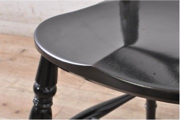 【簡易リペア限定品】　和製ヴィンテージ　昭和中期　松本民芸家具　#49A型ワイコムチェア　落ち着いた色味と滑らかな質感が美しいダイニングチェア2脚セット　定価(2脚合計)約21万円　(R-090900)