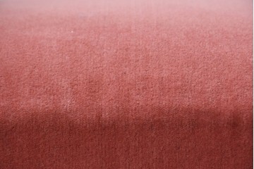 中古　アメリカ高級輸入家具　マホガニー材　ピンクのファブリックが華やかなクラシカルベンチスツール　(R-090903)